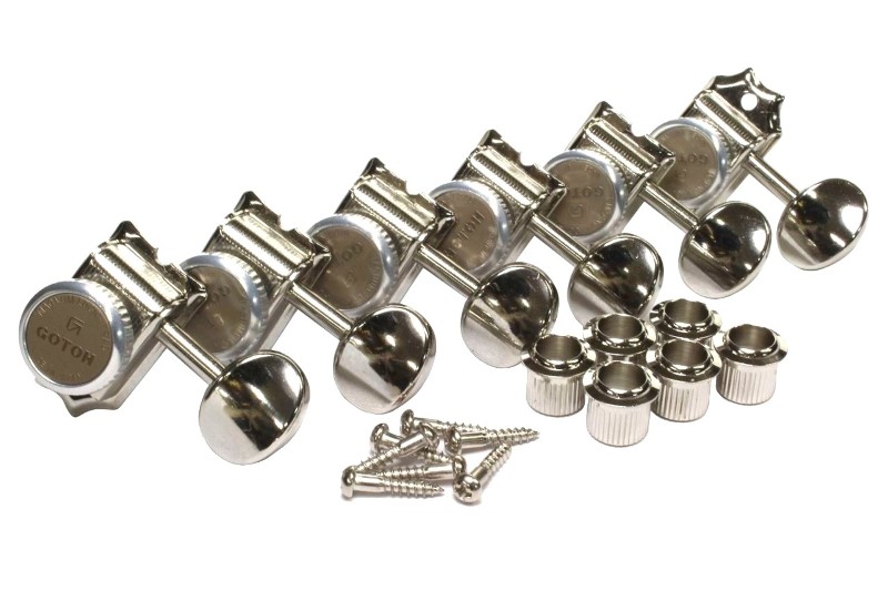 Gotoh SD91-05M MG-T Locking Tuners 6L Vintage F-style Nickel